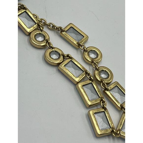 J. Crew Aurora Borealis Multicolor Iridescent Rhinestone statement Necklace New - Picture 7 of 13